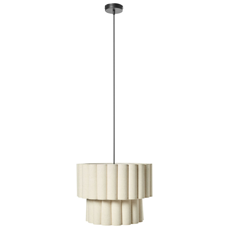 1 - Light Natural Drum Pendant