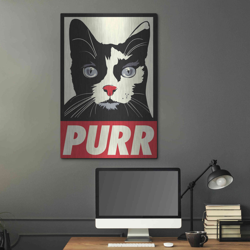«Purr Propaganda» par Rachel Caldwell, H 36 po x l 24 po
