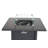 25" H X 30" W Steel Outdoor Fire Pit Table With Lid