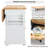 Metayer Wood Kitchen Island-495432736