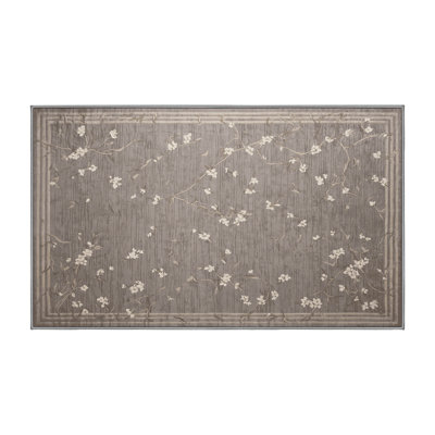 Tapis gris lavable à la machine