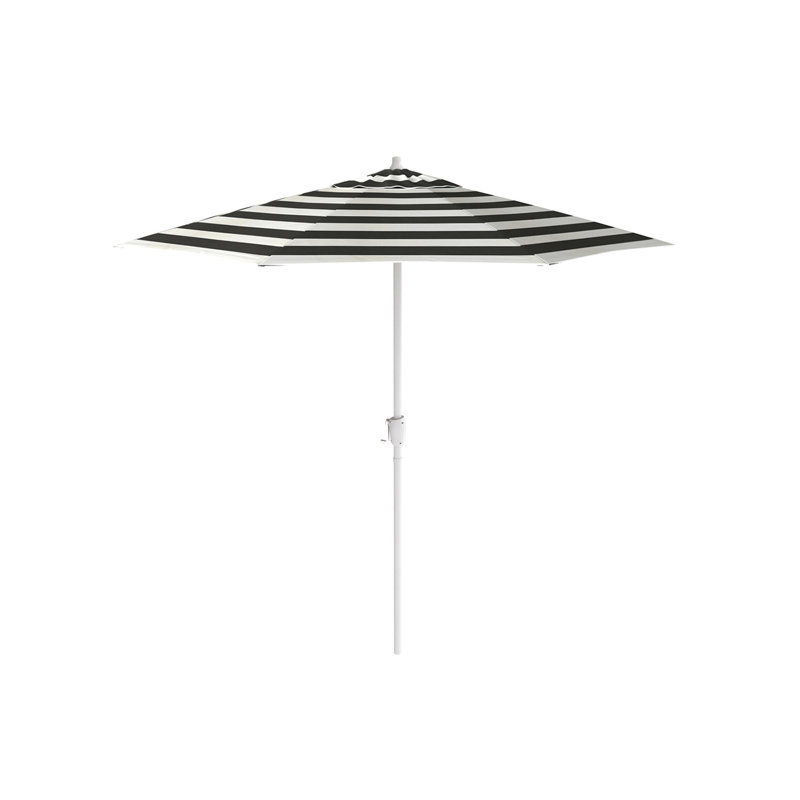 Parasol de marché 86,3 po Lourene, Cabana classique à rayures noires Sunbrella®