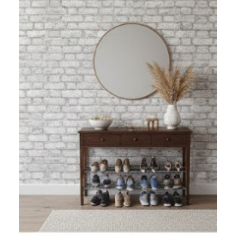 Pre-Pasted Wallpaper Roll, Gray