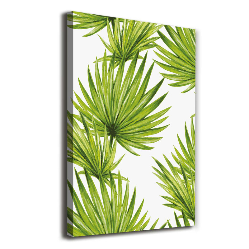Tropical Leaves - Wrapped Canvas Print