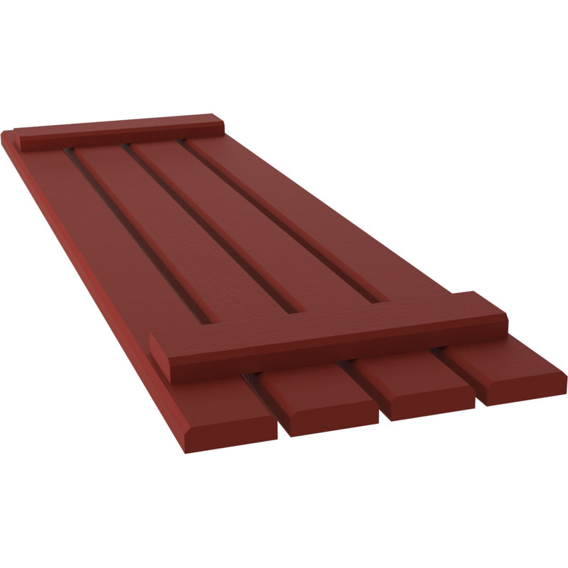 Volets de planche-n-lattes (par paire) Americraft (2 lattes), Poivre rouge, 15 1/2", 79"