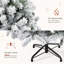 Antanasia 6ft Artificial Christmas Tree Warm Lights with Stand