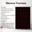Black Spots - Rideau de douche Premium-100279157