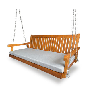 Wooden Porch Swing for Outdoor Patio Garden