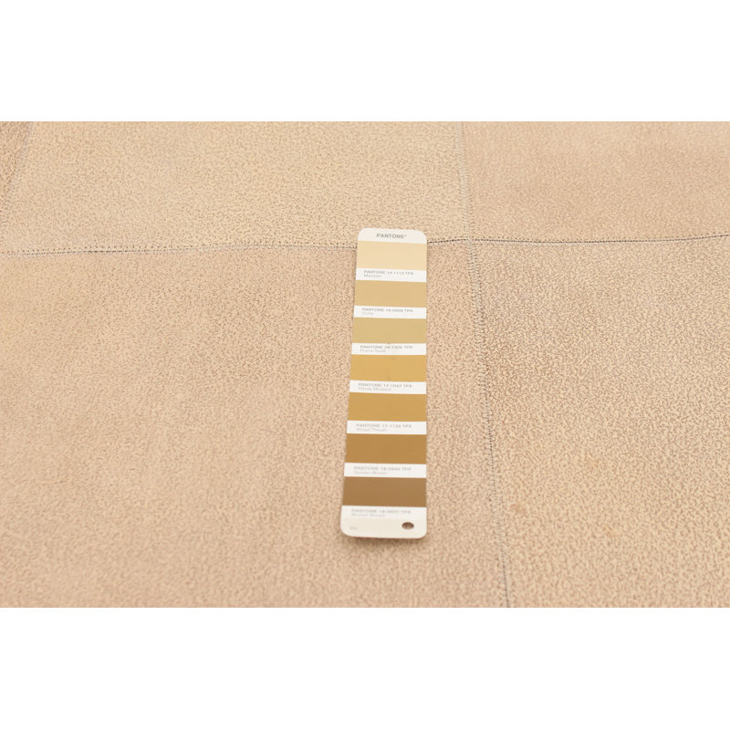 Tapis brun clair en cuir fait à la main Aronas