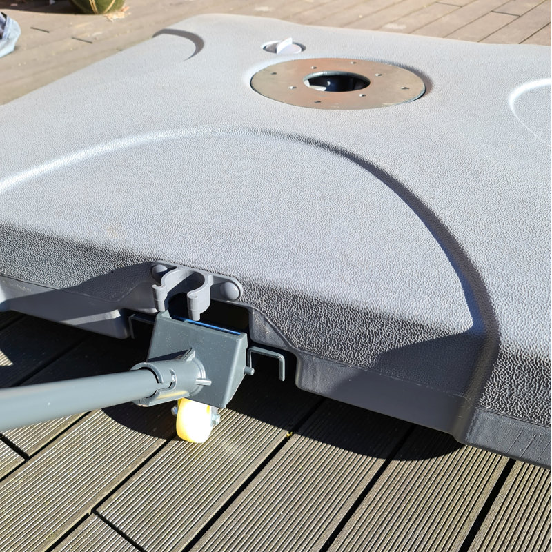 Suki 25kg Plastic Free Standing Umbrella Base with Wheels