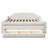 Upholstered Full Size Daybed with LED Belt, Trundle and Three Drawers, Beige-1833071497