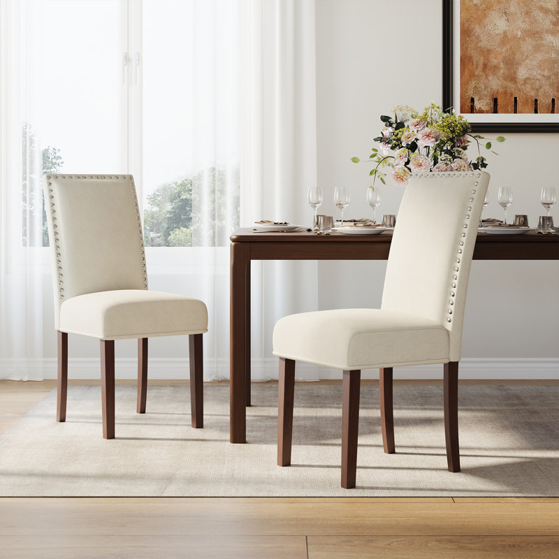 Chaises de salle à manger Parsons Vintage, Beige