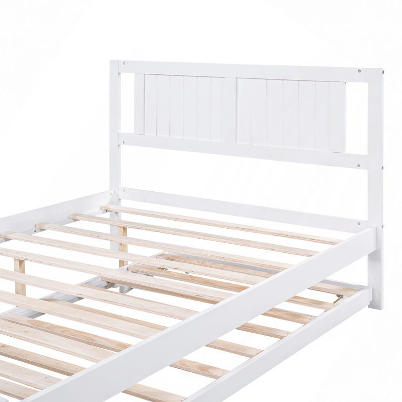Lit plateforme avec lit gigogne réglable
