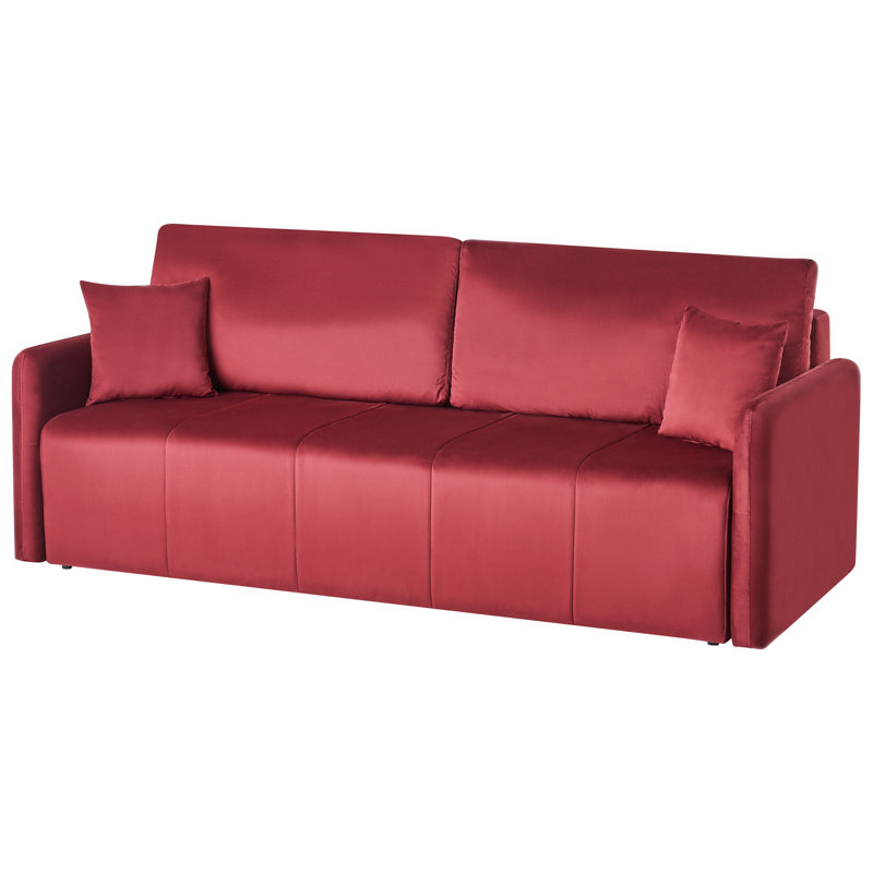 3 Seater Sofa Bed, Burgundy