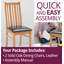 Sorrento 47cm H Fabric Upholstered Slat Back Side Chair-17854314