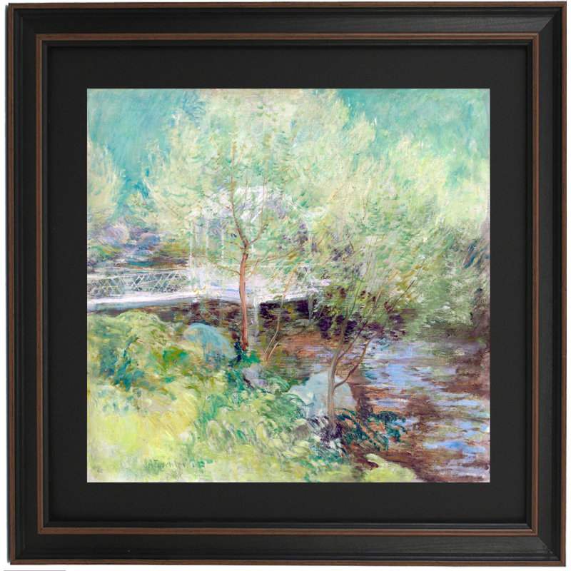 Le pont blanc par John Henry Twachtman, H 24 po x l 24 po