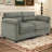 Natchez 61.8'' Corduroy Upholstered Modular Loveseat Sofa With Adjustable Pillowtop Arm-108999894