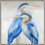 Two Herons II Painting by D’Alessandro Leon