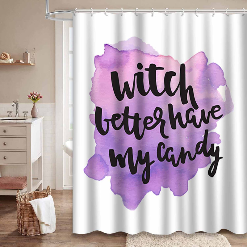 Rideau de douche Halloween, L 72 po x l 72 po