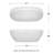 Juno 71'' x 32'' Freestanding Soaking Acrylic Bathtub-50480660