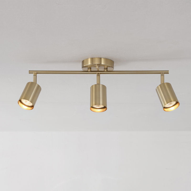 21'' 3 -Light Track Track Kit with Dimmable, Brass