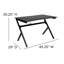 Ensemble de bureau d'ordinateur rectangulaire avec rehausse 2 pièces Bridesdale-965567238