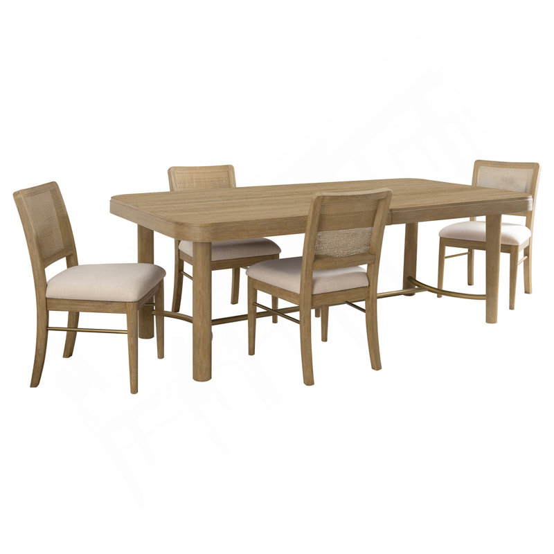 Ensemble de table de salle à manger à rallonge 5 pièces Benson