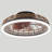19.7" Dimmable Boho Caged Flush Mount LED Fan Light with Remote Control, 3 Color Temperatures Selectable