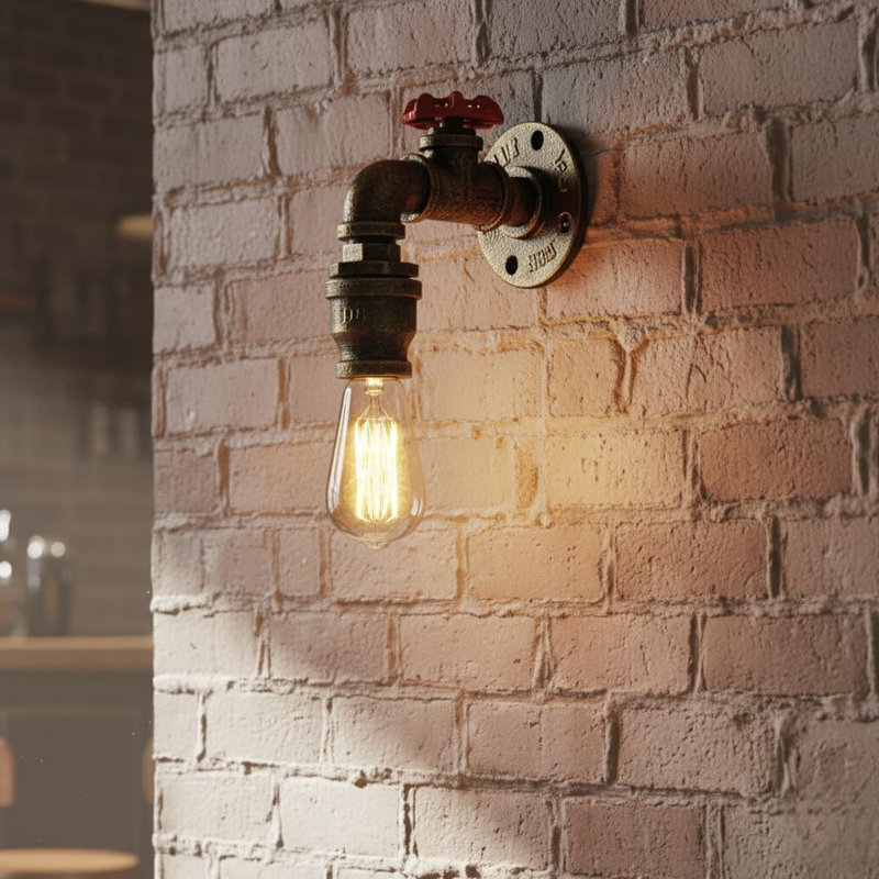 Armed Sconce, Brushed Silver