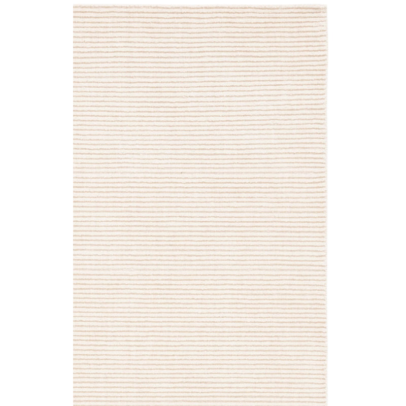 Tapis ivoire en laine / coton tissé à la main Canup, Rectangle 3 pi x 5 pi