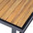 Chetanna Outdoor 3-Piece Acacia Wood Conversation Set With Iron Frame