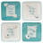 Ocean View Set of 4 Canape Plates