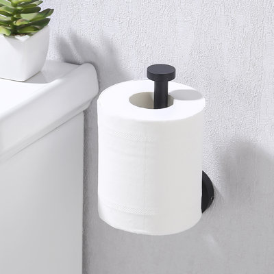 KES Toilet Paper Holder Toilet Tissue Paper Towel Holder SUS304 Stainless Steel Rust Proof Wall Mount Matt Black