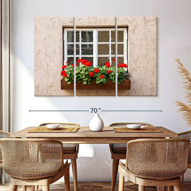 Lilie Window Flower, 42" H x 65" W
