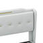 Lit plateforme tapissier gris très grand, tête de lit à oreilles et lattes en bois massif, support en métal, aucun sommier nécessaire, lit facile à installer avec revêtement en cuir PU, décoration dorée, 4 pouces-1747626825-1747626826