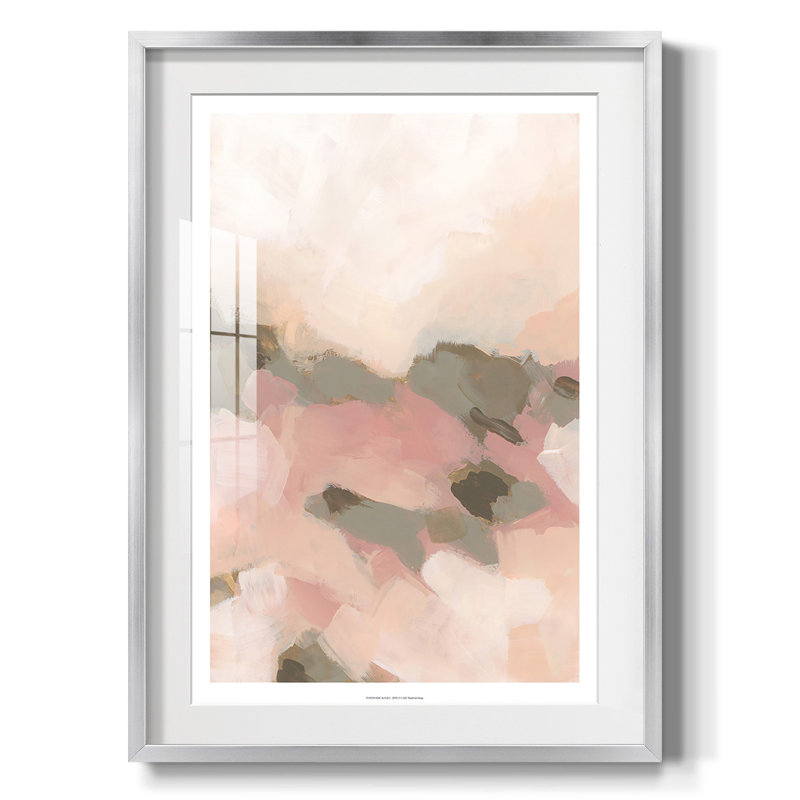 Desert Rose Valley I - impression encadrée, H 28,5 po x l 20,5 po, Argent argent