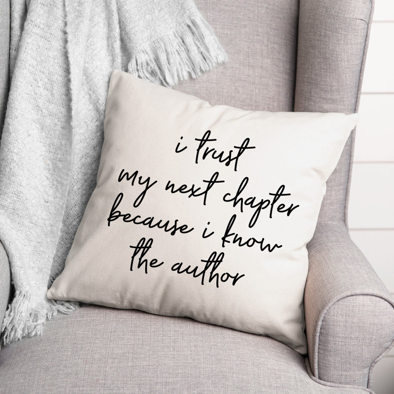Coussin décoratif noir et blanc I Know