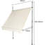 Dakota Fields 300 cm W x 150 cm D Polyester Retractable Patio Awning-464344-240892948