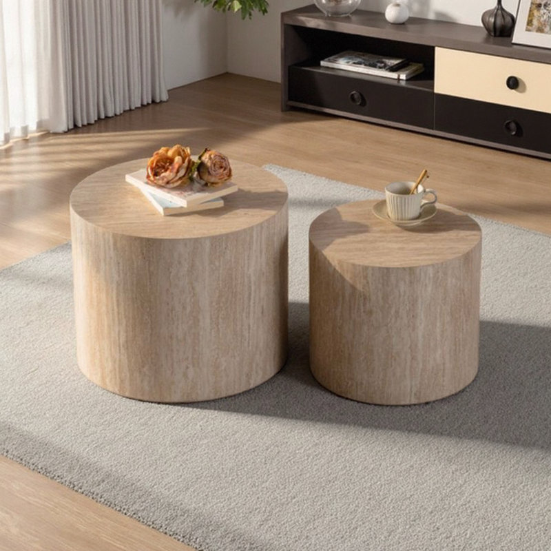 Ensemble de tables basses gigognes Modern Modern - Conception peu encombrante pour le salon ou la chambre à coucher, Ambre