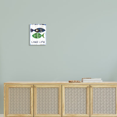 " Lake Life Weathered Fish Shapes Pattern Motif " by Jadei Graphics