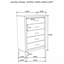 Commode 5 tiroirs