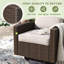 Chaise pivotante d'extérieur en rotin avec table d'appoint-2144312112