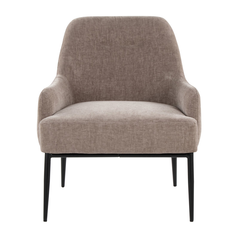 Marcel Accent Chair, Light Brown Polyester Blend
