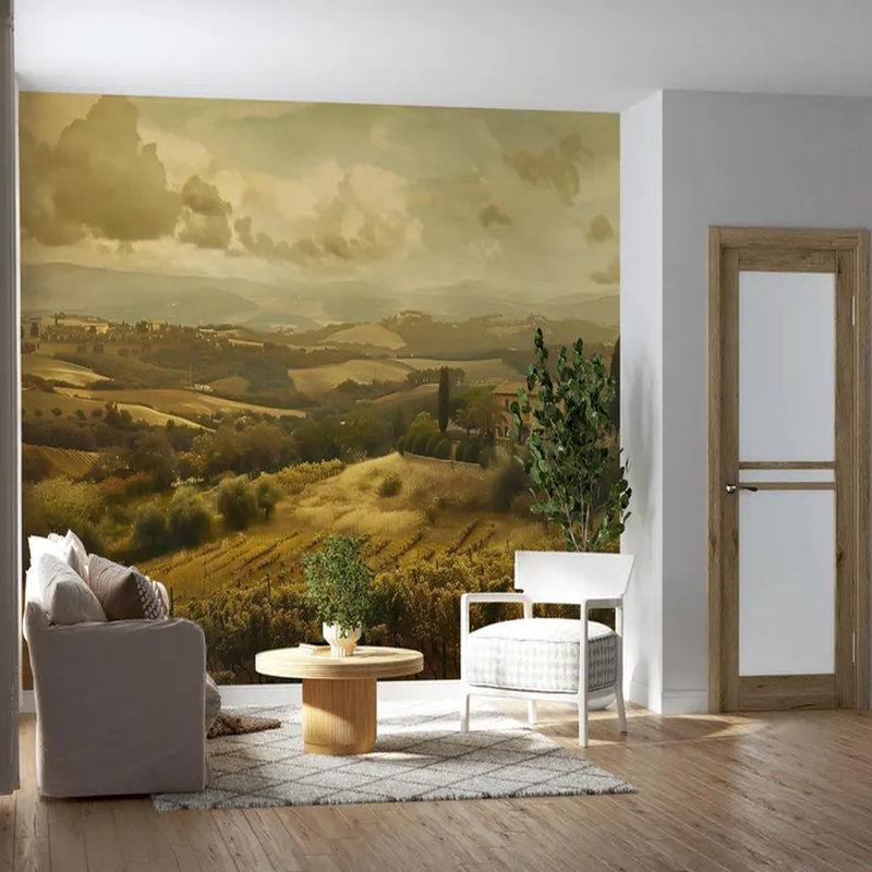 Adhésif mural doré Golden Tuscan, L 108 po x l 96 po