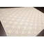 Tapis de la zone en laine 8 pi x 12 pi beige à la main one-of-kind noué la Aniq