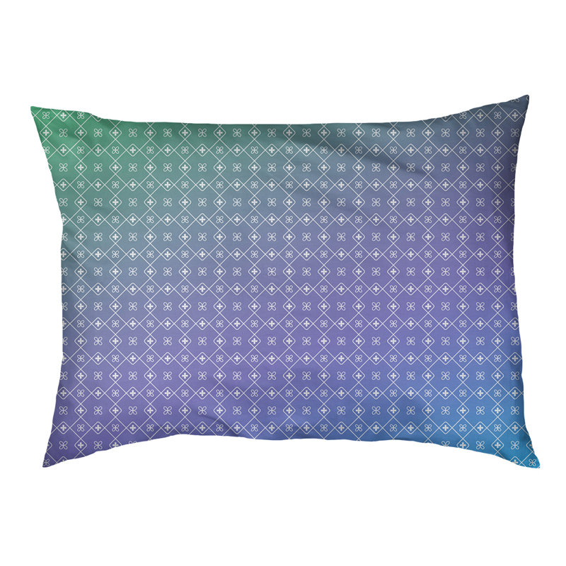 Coussin Campion, Petit - L 29,5 po x l 19,5 po, Bleu / mauve