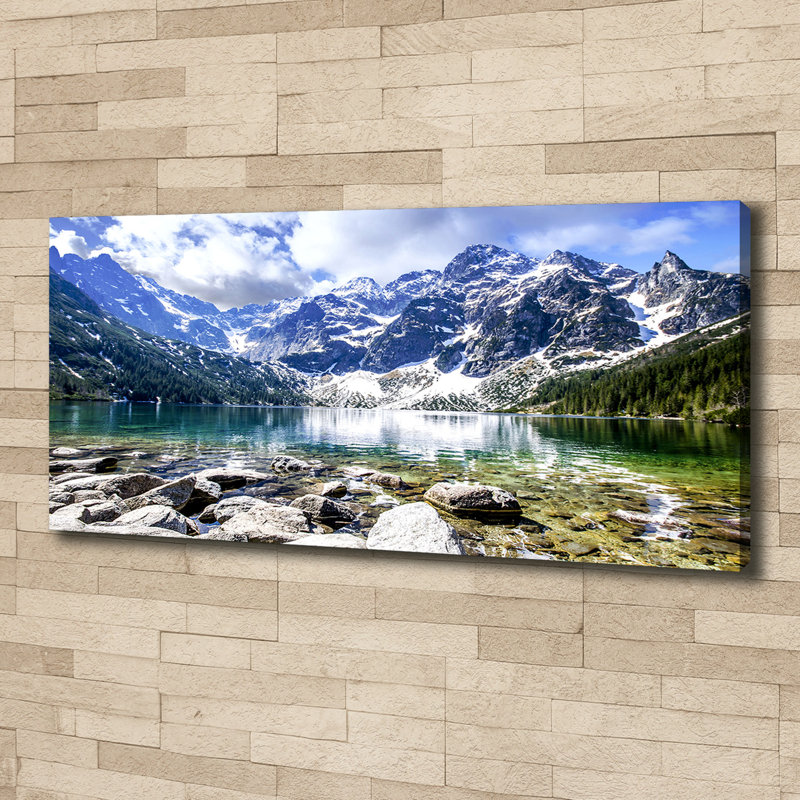 Sea Eye Of The Tatra Mountains - No Frame Print on Canvas