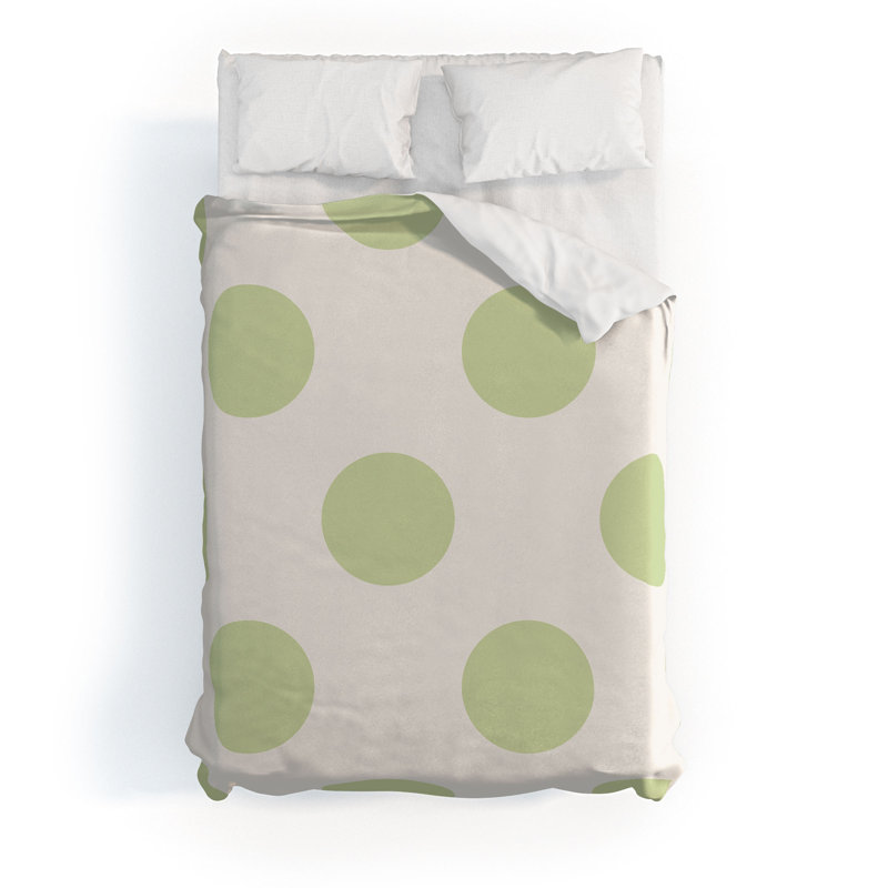 Housse de couette en microfibre, Vert, Housse de couette grand + 2 taies d'oreiller