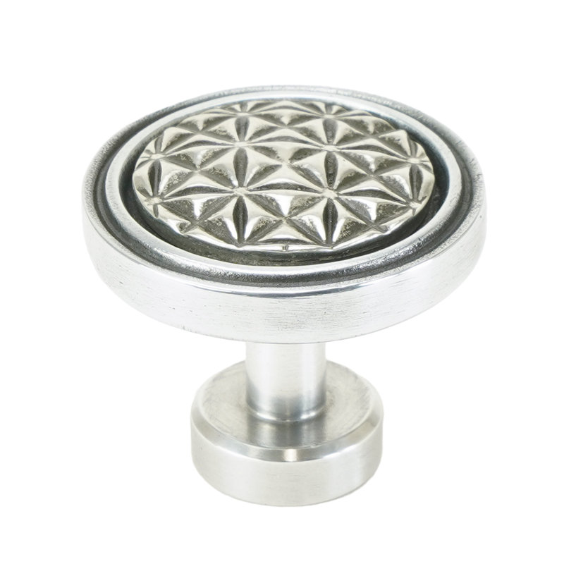 Spectra Origami knob in chrome finish, Chrome