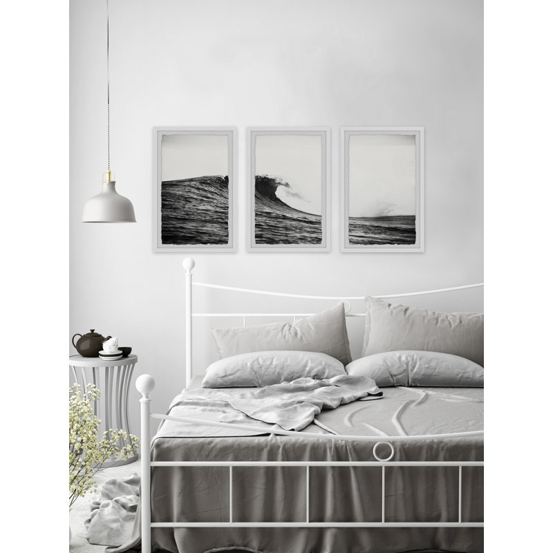 " Summer Waves " 3 - Pieces, 45" H x 30" W